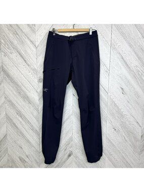 Arc'teryx Gamma LT Pant Men's Small S/P Navy Blue Softshell Hiking Gorpcore